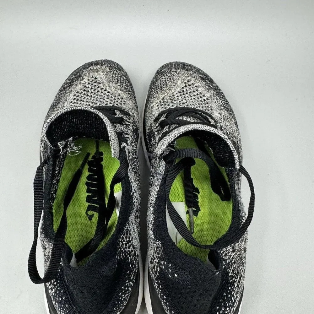Nike Free RN Flyknit Shoes Womens Size 7.5 Black White Oreo Running 942839-101